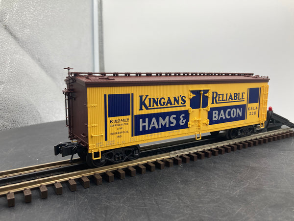 K-Line K742-8025 Kingans Reliable Wood Sided Reefer#238 O SCALE Like New