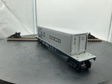 K-Line k-69010 B&O Classic flatcar with container O SCALE Like New