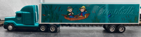 Ertl Collectibles Teal Green Campbell's Soup Tractor trailer T623 1/64 SCALE NEW