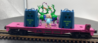 Lionel 6-16754 Porky Pig And 2 Instant Martians Flat Car Blinking Load O SCALE Like New