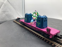 Lionel 6-16754 Porky Pig And 2 Instant Martians Flat Car Blinking Load O SCALE Like New