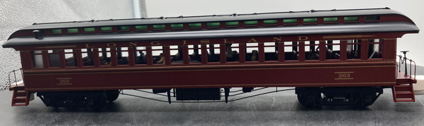 MTH Premier 20-62120? Long Island 64 Woodsided Coach Car #263 O SCALE NEW wrong box, likely wrong sku