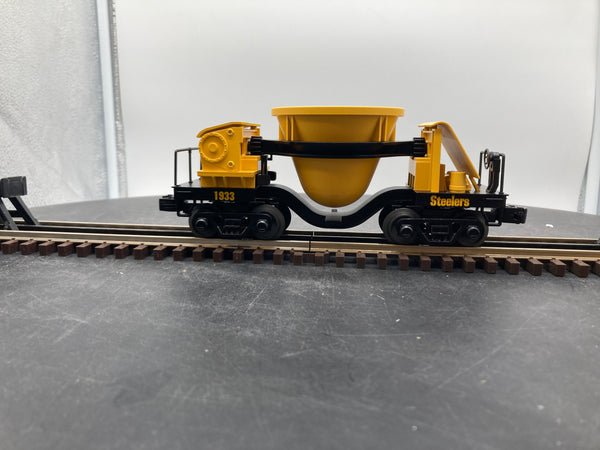 MTH Railking 30-79241 Pittsburgh Steelers Slag Car O SCALE Like New