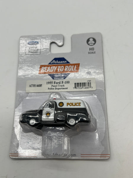 Athearn ATH14685 1955 Ford F-100 panel truck police department HO SCALE NEW