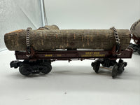 Lionel 6-19496 WEST SIDE LUMBER SKELETON LOG CAR 3-PACK (SET #1) O SCALE NEW