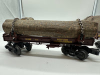 Lionel 6-19496 WEST SIDE LUMBER SKELETON LOG CAR 3-PACK (SET #1) O SCALE NEW