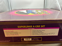 MTH Premier 20-6537 Amtrak SuperLiner Set O SCALE NEW Damaged Box