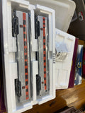 MTH Premier 20-66225 New Haven 2-Car 70' ABS Slpr/Diner Passenger Set (Ribbed) in New Haven. O SCALE NEW