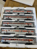 MTH Premier 20-65225 New Haven 5-Car 70' ABS Passenger Set in Smooth livery. O SCALE NEW