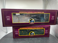MTH 20-95457, 20-95458 Chesapeake & Ohio Crane Car and Crane Tender (Set of 2) O Scale NEW