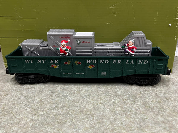 Lionel 6-26772 Winter Wonderland Animated Santa & Mrs Claus Chase Gondola  NO BOX