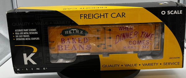 K-Line K762-5201 Heinz Baked Beans Wood-Sided Reefer O-Scale