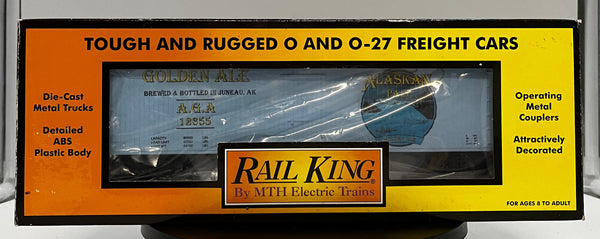 MTH RailKing 30-78062 Alaskan Pale Ale 40' Wood-sided Reefer Car O-Scale WRONG BOX