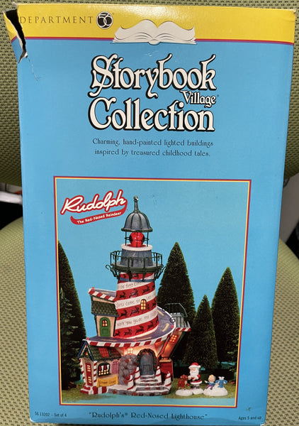 Department 56 56.13202 Storybook Village Collection Rudolph's Red-Nosed Lighthouse