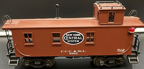 Lionel 6-17611 New York Central STD Woodsided Caboose w/Light O-Scale USED