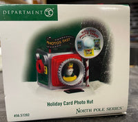 Department 56 57202 Holiday Card Photo Hut North Pole Series
