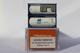 JTC 205206 TWINSTAR 20' Standard Tank Container (1/2 Length 3/4 width)  N SCALE NEW