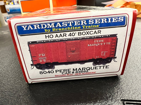 Yardmaster Series by Branchline Trains 83692 8040 Pere Marquette AAR 40' Boxcar KIT HO SCALE