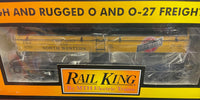 MTH Railking 30-73191 Chicago & North Western C&NW 3-Dome Tank Car O SCALE Like New Damaged Box