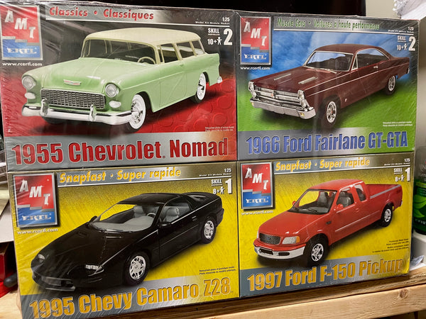 AMT ERTL 37144 Model Kit Value Pack Chevy 1955 Nomad 1995 Camaro For