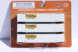 JTC 537119 JTC MODEL TRAINS  JB HUNT 3-pack Set #1 - 53' HIGH CUBE 8-55-8 corrugated containers with stackable Magnetic system.  N SCALE NEW