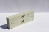 JTC 537028 ABF FREIGHT 53' HIGH CUBE 8-55-8, Set #1, corrugated containers.  (2) N SCALE NEW