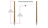 Woodland Scenics WDS5652 Suspension Flashing Traffic Light - HO Scale