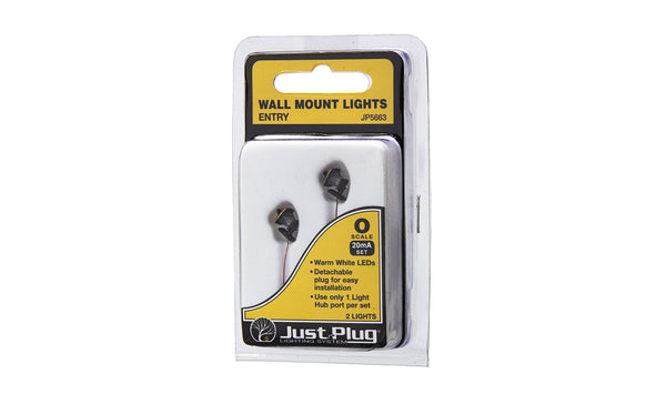 Woodland Scenics WDS5663 Wall Mount Lights Entry O Scale