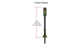 Woodland Scenics WDS5664 Pedestal Traffic Lights O Scale