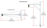 Woodland Scenics WDS5666 Mast Arm Traffic Lights O Scale