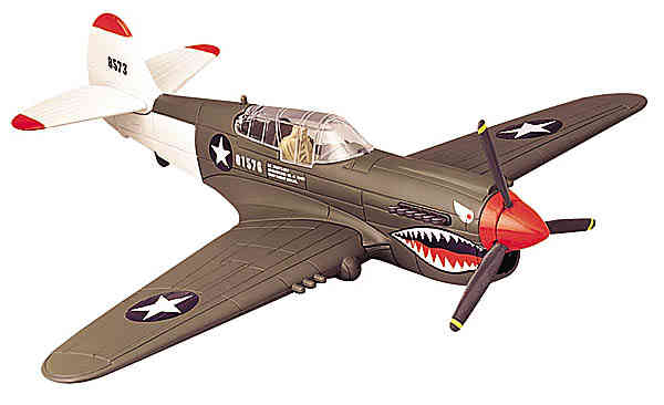 K-Line k-40225 Army Air Corps P40 Fighter Plane Kit O SCALE NEW