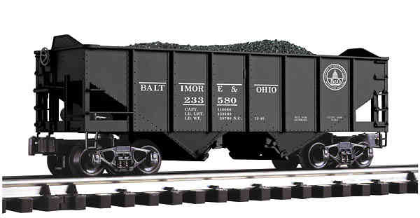 K-Line K6254-1091 B&O Die Cast 2-Bay Ribbed Hopper 233580 O SCALE NEW