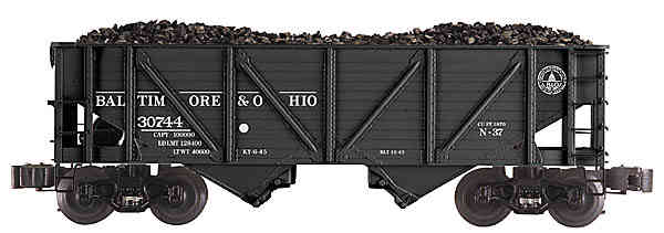 K-Line Freight cheapest Car Frisco Classic O Scale Hopper with coal load