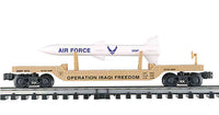 K-Line k662-8021 Operation Iraqi Freedom US Air Force Flat Car w/ Missile O SCALE Like New