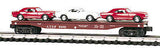 K-Line k691-1051 ATSF Scale Flat w/3 die cast 57 Corvettes O SCALE NEW