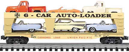 K-Line k694-2111 Union Pacific Scale Evans Auto Loader w/6 diecast Autos O SCALE Like New