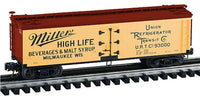 K-Line k742-6401 Miller Beer Wood-Sided Reefer O SCALE Like New