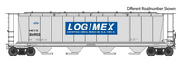 Walthers MAINLINE 910-7822 LOGIMEX NDYX 59' CYLINDRICAL HOPPER 816883 HO SCALE NEW