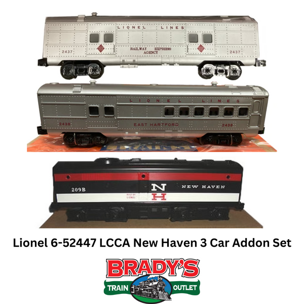 Lionel 6-52447 LCCA New Haven 3 Car Addon Set