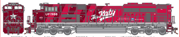 Athearn Genesis G68537 UP Union Pacific/MKT KATY SD70ACe Diesel Locomotive #1988 HO SCALE NEW