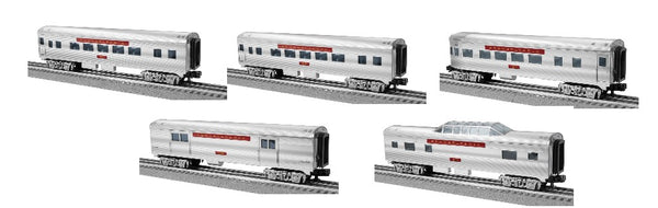 Lionel 2427780 PENNSYLVANIA PRR COACH PASSENGER CAR, 2427790 PRR COACH, 2427800 PRR OBSERVATION, 2427810 PRR BAGGAGE, 2427820 PRR VISTA DOME (Set of 5) O Scale LIMITED NEW