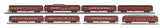 MTH 30-68252 Pennsylvania Railroad PRR 60' Streamlined 4 car passenger set with 30-68253 2 car set, 30-68254 Coach Car, AND 30-68255 Vista Dome O Scale NEW