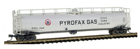 ATLAS 37014 33K GAL TANK CAR PYROFAX GAS SHPX 17001 N SCALE NEW