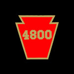 Number Plate Pin SUNDANCE PINS 4800 Pennsylvania Railroad 4800 Number Plate Pin Limited
