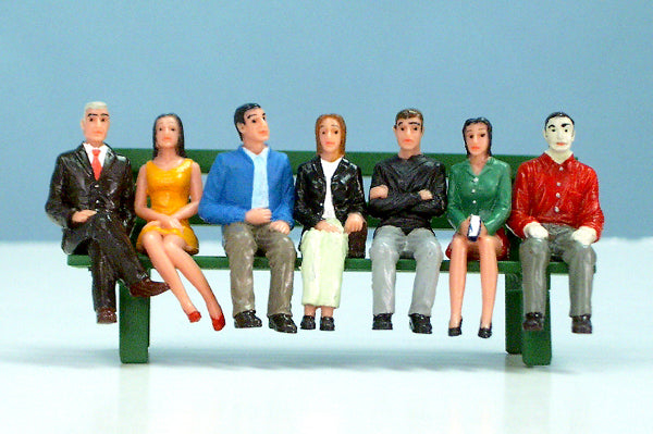 USA Trains Ultimate Series R311 Passenger Car Seated Figures Set #2 (7) G SCALE NEW