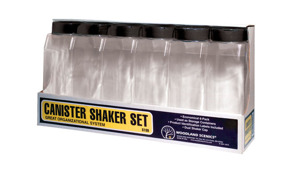 Woodland Scenics WDS S199 WDS199 Canister Shaker Set   NEW