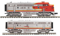 MTH Premier 20-21497-1 Santa Fe F-3 A Diesel with Proto Sound 3.0 Hi Rail Wheels WITH 20-21497-3 F-3 B Unit Non Powered  O Scale Limited