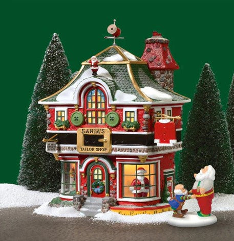 Department 56 56.56793 Santa's Tailor Shop--North Pole Series