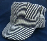TRAIN ENGINEER HAT BLUE STRIPE INFANT NEW