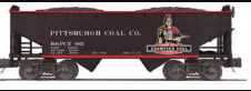 MTH Premier 20-92091C Pittsburgh/Champion Bay Offset Hopper Car w/Coal load  #877  O SCALE NEW